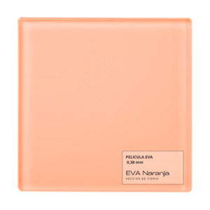 La Pelicula EVA 0,38 mm Color Naranja translúcido aporta un toque vibrante y moderno a tus proyectos de vidrio. Con 2.40 metros de ancho y longitud personalizada, es ideal para decoración interior en espacios como oficinas, bares y salones. Ofrece alta adhesión, resistencia a humedad y rayos UV, y un efecto translúcido que brinda privacidad sin oscurecer. Perfecta para lograr un acabado funcional y estético en vidrios decorativos, mamparas y fachadas creativas.